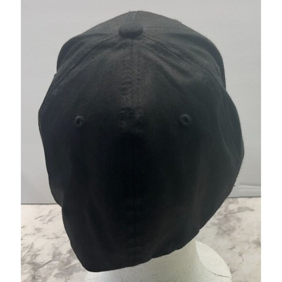 HobbyTown USA Flexfit Hat Oakdale MN Black L/XL Bamboo Blend Embroidered Logo - Picture 3 of 9